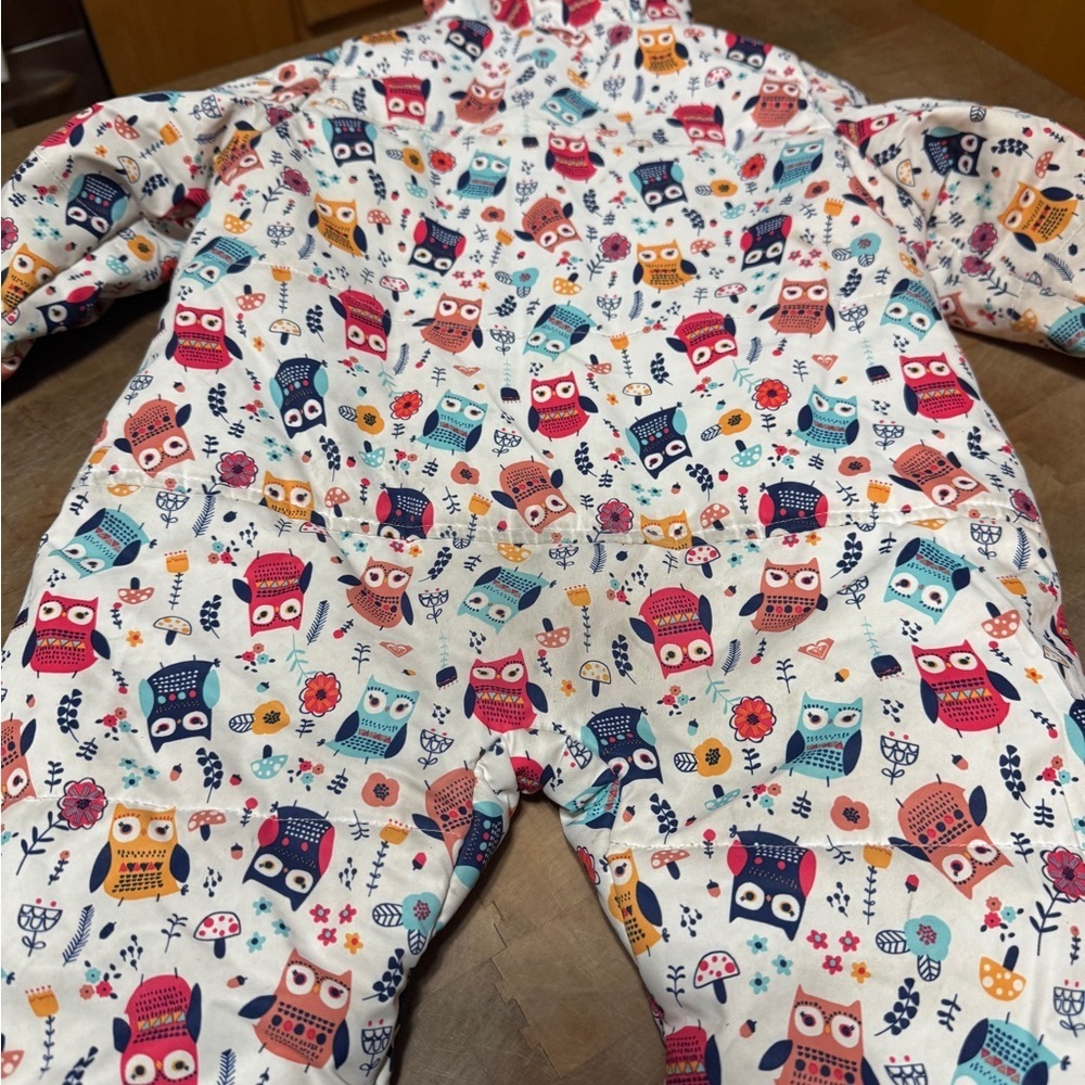 ROXY Dryflight 10K technology Colorful Owl Print Baby Snowsuit Baby Sz 18 Months - Picture 9 of 12